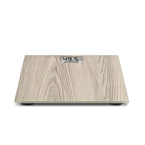 G3 Ferrari G30065 ROVERE – Digitális személymérleg tölgyfa hatású edzett üveglappal