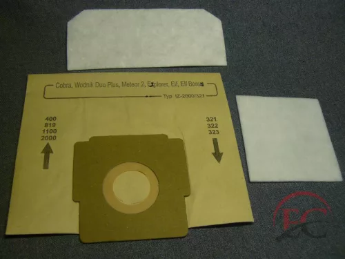 IZ-321.0080 INVEST ZELMER FLIP COBRA STB.KOMPATIBILIS PAPÍR PORZSÁK (5DB+2FILTER/CSOMAG)