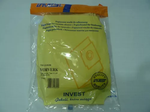 IZ-VK250.2F VORWERK TIGER VK 250 / VK 251 / VK 252 KOMPATIBILIS PAPÍR PORZSÁK (8DB+2FILTER/CSOMAG)