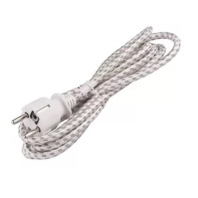  VASALÓ HÁLÓZATI CSATLAKOZÓKÁBEL / VASALÓZSINÓR 2,4 MÉTER (3X0.75MMÂ²)