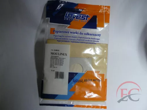 IZ-MX10 INVEST MOULINEX KOMPATIBILIS PAPÍR PORZSÁK (5DB/CSOMAG)