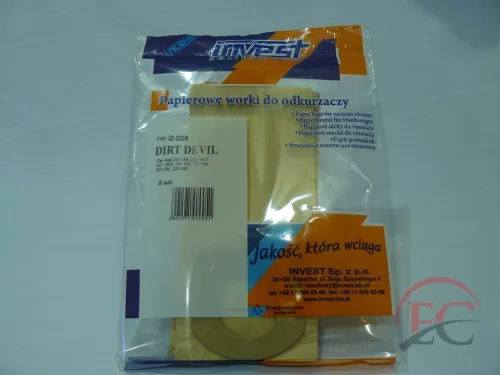 IZ-DD8 INVEST KOMPATIBILIS PAPÍR PORZSÁK (5DB/CSOMAG)