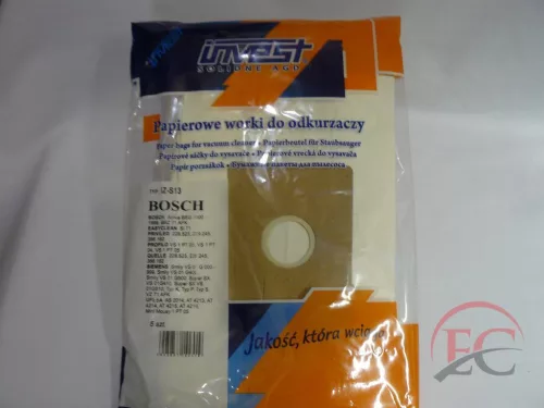 IZ-S13 INVEST BOSCH / SIEMENS K STB. KOMPATIBILIS PAPÍR PORZSÁK (5DB/CSOMAG)