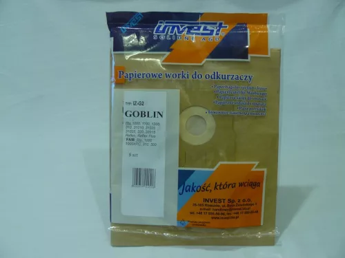 IZ-G2 INVEST KOMPATIBILIS PAPÍR PORZSÁK (5DB/CSOMAG)