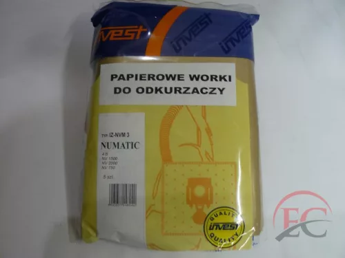 IZ-NVM3 INVEST NUMATIC NV 1500 KOMPATIBILIS PAPÍR PORZSÁK (5DB/CSOMAG)