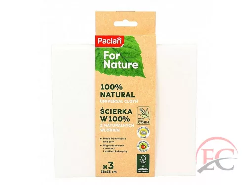 PACLAN FOR NATURE UNIVERZÁLIS KUKORICA&VISZKÓZ TÖRLŐKENDŐ 3DB/CSOMAG 38CMX35CM