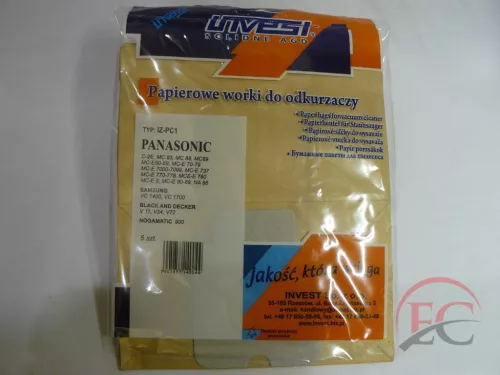 IZ-PC1 INVEST PANASONIC C2 C2E STB. KOMPATIBILIS PAPÍR PORZSÁK (5DB/CSOMAG)