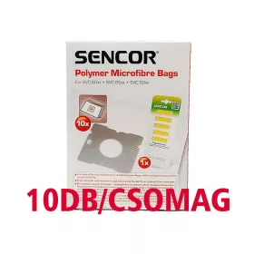   IZ-SVC93S.10 SENCOR SVC 60XX / SVC 85XX / SVC 93XX GYÁRI POLIMER MIKROSZÁLAS PORZSÁK (10DB+5DB PORZSÁK ILLATOSÍTÓ RÚD/CSOMAG)
