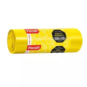   PACLAN SZELEKTÍV MŰANYAG GYŰJTŐ SZEMETESZSÁK 120L (10DB/TEKERCS) 70CMX110CM 17MY