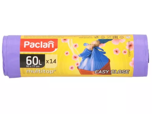 PACLAN MULTI TOP ILLATOS SZEMETESZSÁK 60L (14DB/TEKERCS) 60CMX67CM 15MY