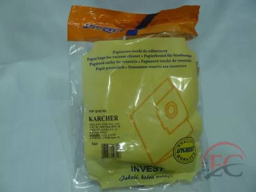 IZ-K3 INVEST KARCHER 2101 STB. KOMPATIBILIS PAPÍR PORZSÁK (5DB/CSOMAG)