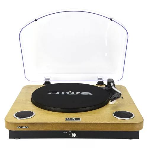 Aiwa GBTUR-120WDMKIII Analóg lemezjátszó Bluetooth funkcióval, fa mintázattal