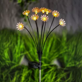   Garden of Eden 11272 Leszúrható szolár lámpa - kamilla - 10 melegfehér LED - 80 cm
