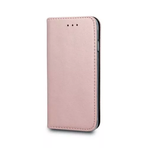 Telefontok Xiaomi Redmi Note 10 Pro / Note 10 Pro Max - Smart Magnetic rose gold szilikon keretes mágneses könyvtok, GSM108077