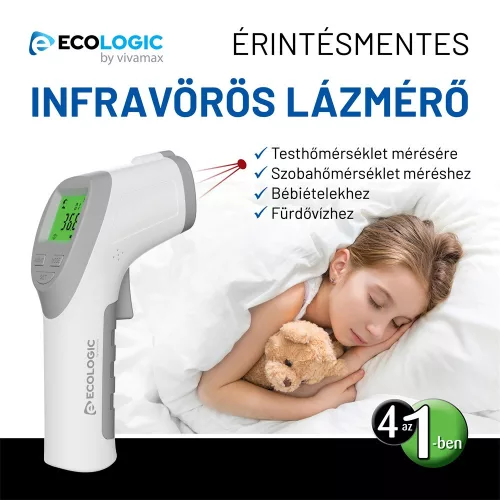 Ecologic Érintés nélküli (non-contact) lázmérő, GYEL05
