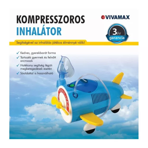 Vivamax V27 Kompresszoros inhalátor "repülő" GYV27