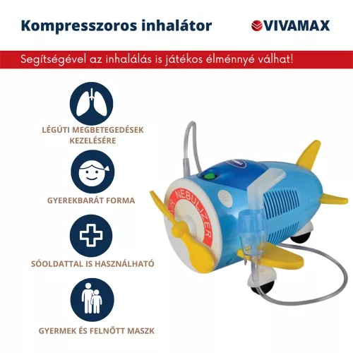 Vivamax V27 Kompresszoros inhalátor "repülő" GYV27