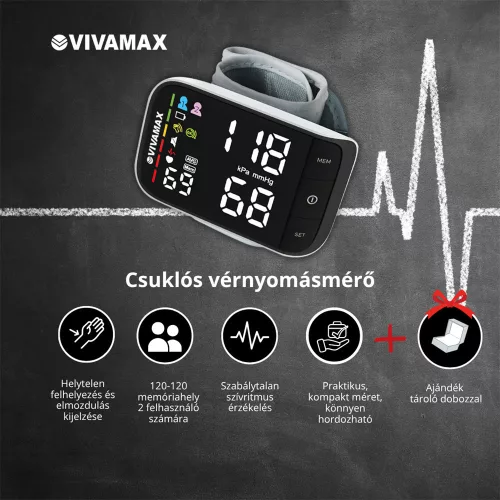 Vivamax V36 Csuklós vérnyomásmérő
