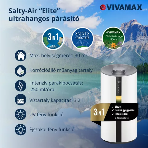 Vivamax GYVH63 Salty-Air "Elite" ultrahangos párásító
