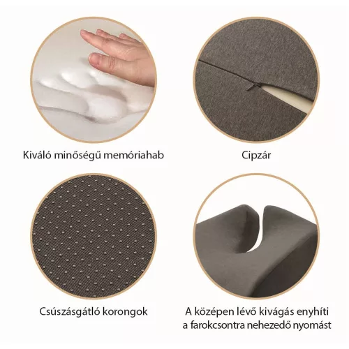 Vivamax GYVMF14 Memóriahabos ergonomikus ülőpárna