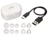 JVC HA-A25T-WN-E True Wireless fülhallgató aktív zajszűréssel, Bluetooth 5.3, 28 óra üzemidő, fehér