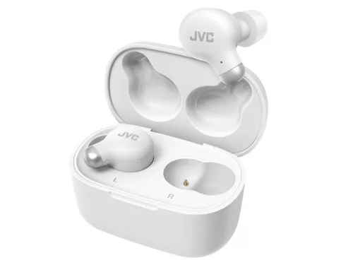 JVC HA-A25T-WN-E True Wireless fülhallgató aktív zajszűréssel, Bluetooth 5.3, 28 óra üzemidő, fehér