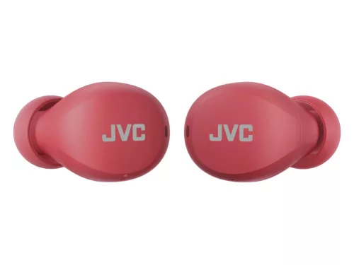 JVC HA-A6T-R-U True Wireless Gummy fülhallgató akár 23 órás akkumulátor üzemidővel