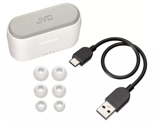 JVC HA-A9T-W Bluetooth fülhallgató, fehér színben