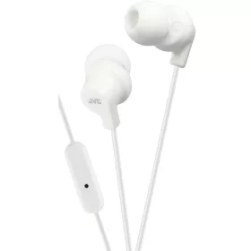   JVC HA-FR15W utcai fülhallgató headset funkcióval, fehér, 9mm neodímium meghajtóval, 1,2m kábellel