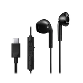   JVC HA-FR17UCBU USB-C fülhallgató 10,7 mm neodímium hangszóróval mikrofonnal, vezérlővel, fekete