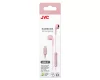 JVC HA-FR17UCPU USB-C fülhallgató 10,7 mm neodímium hangszóróval, mikrofonnal, IPX2, pink