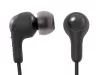 JVC HA-FR9UC-B vezetékes fülhallgató USB-C csatlakozóval, mikrofonnal és vezérlővel, 4 méretű szilikon gumiharanggal