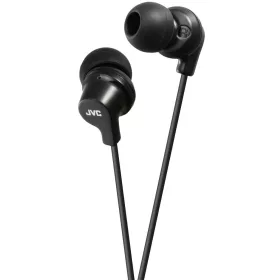   JVC HA-FX10B utcai fülhallgató fekete, 9mm neodímium meghajtóval, 1,2m kábel, 3 szilikon betét