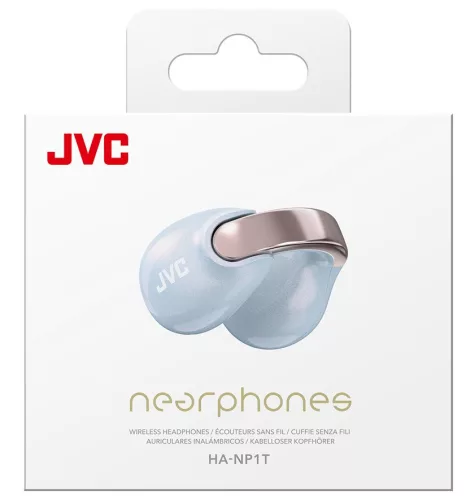 JVC HA-NP1T Pearl Edition vezeték nélküli nyitott fülklipsz fülhallgató 24 óra üzemidő, IPX4, Bluetooth 5.3, gyöngyházfényű mélykék szín