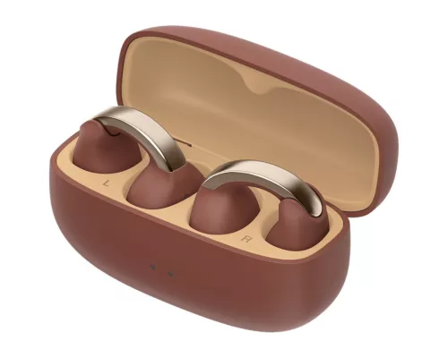 JVC HA-NP1T-T-U vezeték nélküli nyitott fülhallgató, barna/arany, Bluetooth 5.3, IPX4, 24 óra üzemidő