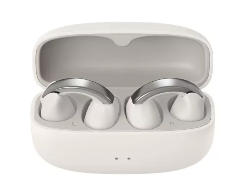 JVC HA-NP1T-W-U vezeték nélküli nyitott fülhallgató fehér/ezüst, Bluetooth 5.3, IPX4, 24 óra üzemidő