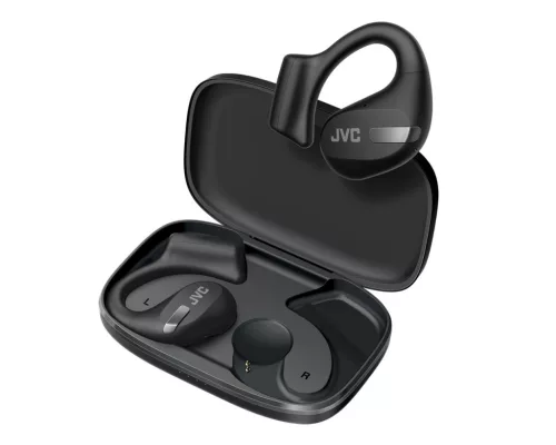 JVC HA-NP50T-B-U teljesen vezeték nélküli nyitott fülhallgató 38 óra üzemidővel, sporthoz, IPX4