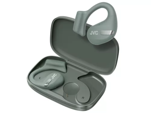 JVC HA-NP50T-G-U teljesen vezeték nélküli nyitott fülhallgató 38 óra üzemidővel, IPX4, Bluetooth 5.3, sporthoz