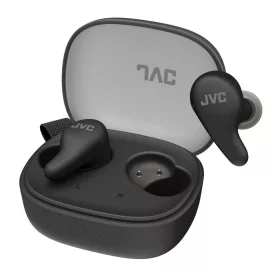   JVC HA-A23T-B True Wireless zajszűrős Bluetooth fülhallgató fekete, IPX4, 26 óra üzemidő, JVC Gumy sorozat