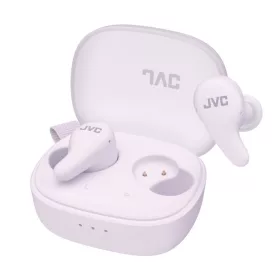   JVC HA-A23T-V True Wireless zajszűrős Bluetooth fülhallgató IPX4 szőlő joghurt színben, 26 óra üzemidő, USB-C, JVC Gumy sorozat