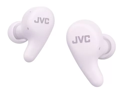 JVC HA-A23T-V True Wireless zajszűrős Bluetooth fülhallgató IPX4 szőlő joghurt színben, 26 óra üzemidő, USB-C, JVC Gumy sorozat
