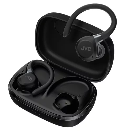 JVC HA-EC75T-B-U True Wireless sport fülhallgató aktív zajszűréssel, IP57 védelemmel, 40 óra üzemidő, fekete