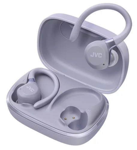 JVC HA-EC75T-V-U True Wireless sport fülhallgató aktív zajszűréssel, 40 óra üzemidő, IP57, viola kék