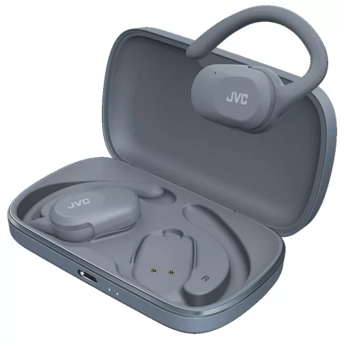 JVC HA-NP40T-A-U true wireless open-ear fülhallgató, 26 órás üzemidő, IPX4, kék