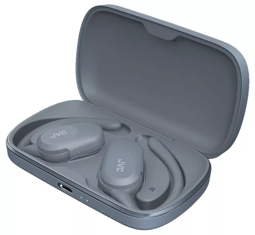 JVC HA-NP40T-A-U true wireless open-ear fülhallgató, 26 órás üzemidő, IPX4, kék