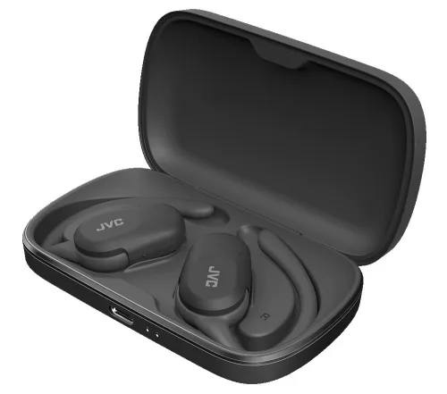 JVC HA-NP40T-B-U true wireless open-ear fülhallgató, 26 órás üzemidő, IPX4, fekete