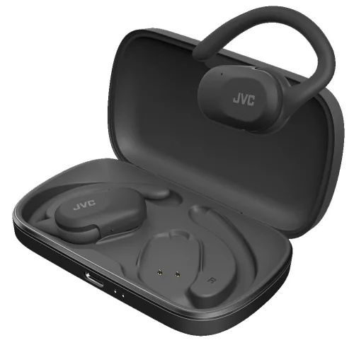 JVC HA-NP40T-B-U true wireless open-ear fülhallgató, 26 órás üzemidő, IPX4, fekete