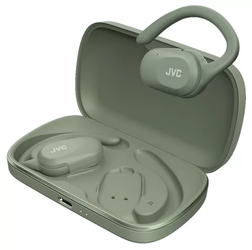 JVC HA-NP40T-G-U true wireless open-ear fülhallgató 26 órás üzemidővel, IPX4, zöld