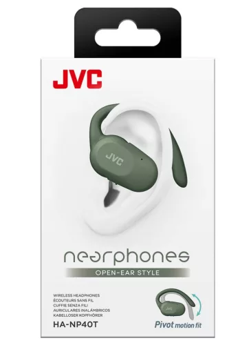 JVC HA-NP40T-G-U true wireless open-ear fülhallgató 26 órás üzemidővel, IPX4, zöld