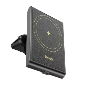   HOCO HW19 Precious Autós MagSafe vezeték nélküli töltő 15W szellőzőrácsra fekete